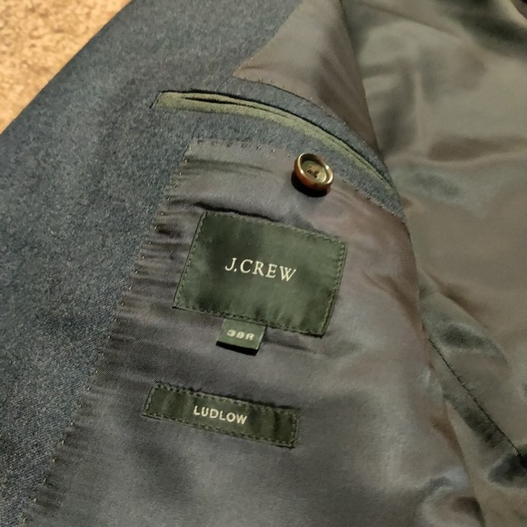 J Crew Ludlow Wool Blazer Size 38 R Vitale Barberis Canonico Italy Tailored Navy - Picture 5 of 12